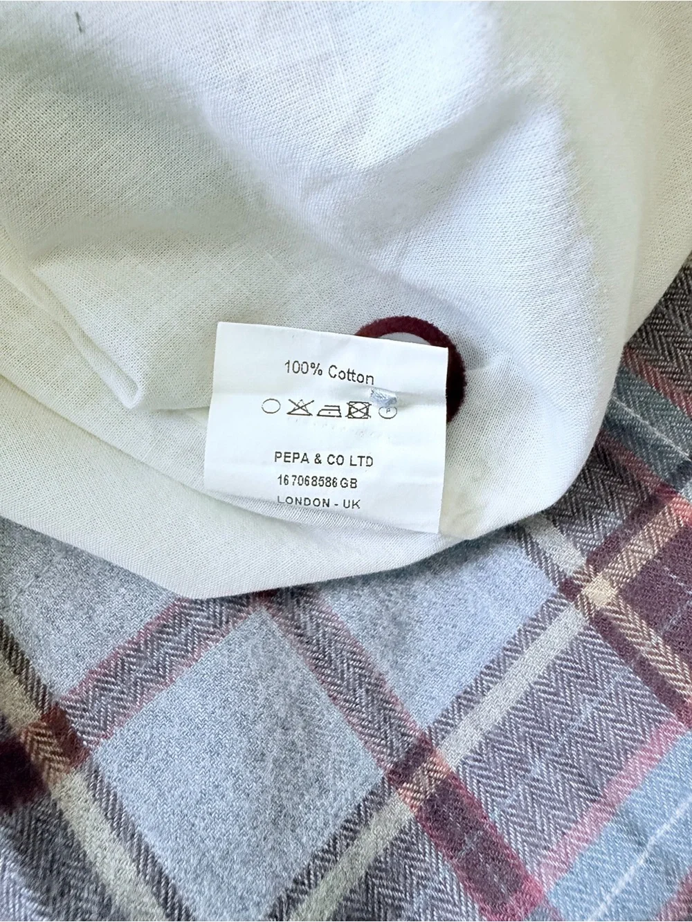 Pepa London Girls Plaid Pleated Skirt with Burgundy Accents Sz 8